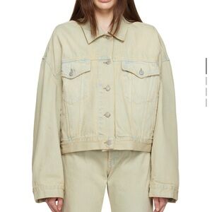Acne Cream Denim Jacket